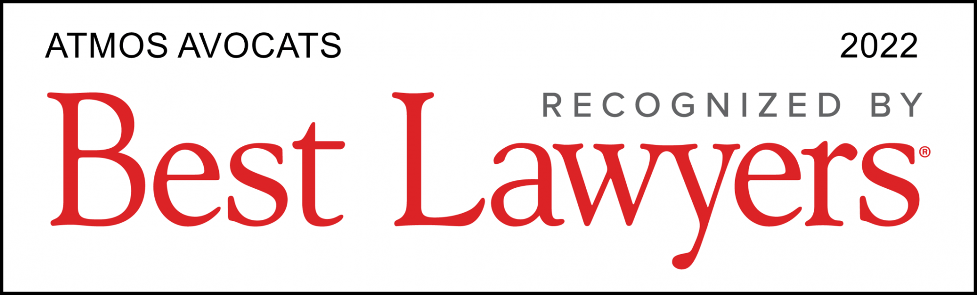 [DISTINCTION] ATMOS AVOCATS DANS LE GUIDE BEST LAWYERS 2022